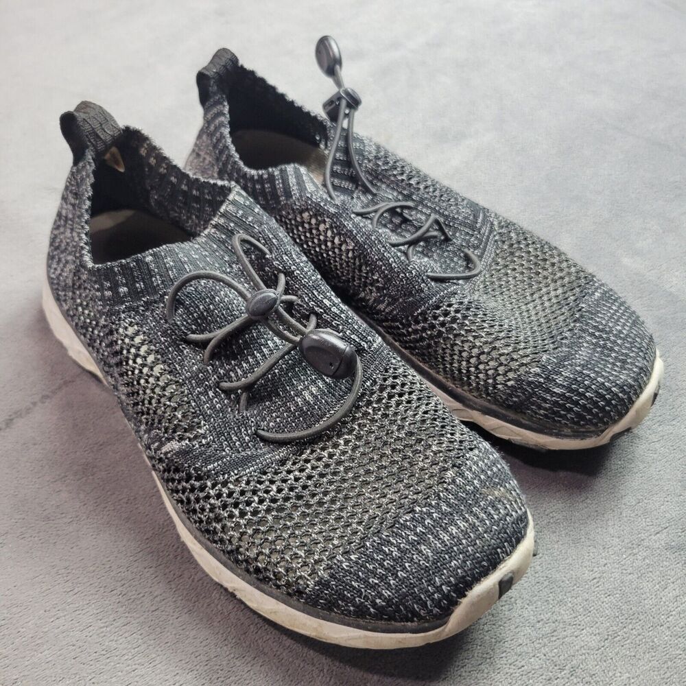 Aleader Adventure Water Shoes Womens Size 6.5 Grey Mesh Barefoot Lace Up Comfort